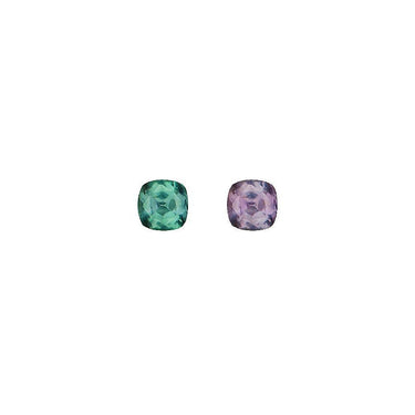 0.27ct natural alexandrite gemstone showing color change from green to purple